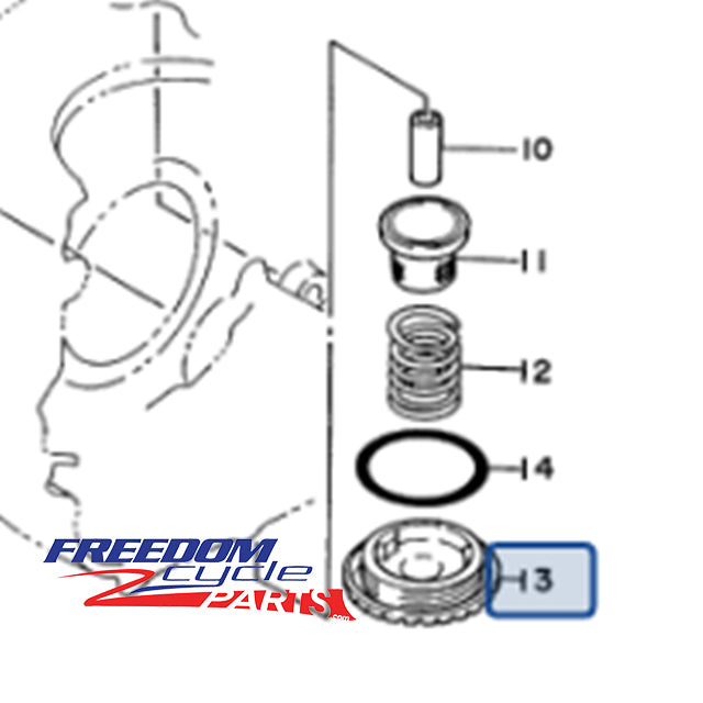 Yamaha XT350 OEM Oil Plug Drain