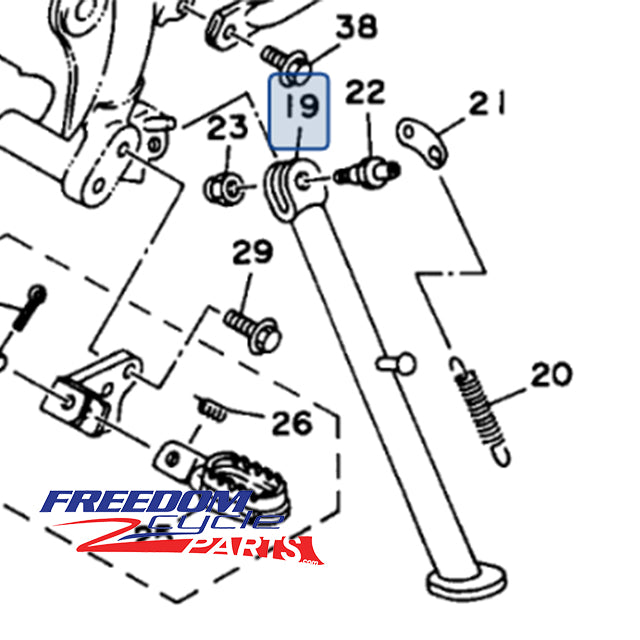 Yamaha XT350 OEM Side Stand