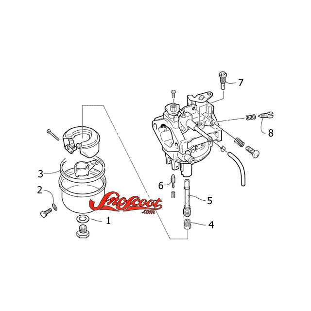 Arctic Cat 120 Carburetor Rebuild Kit Model Year 2000