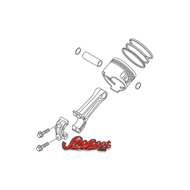 Arctic Cat 120 Pistons & Connecting Rods: 2010-17