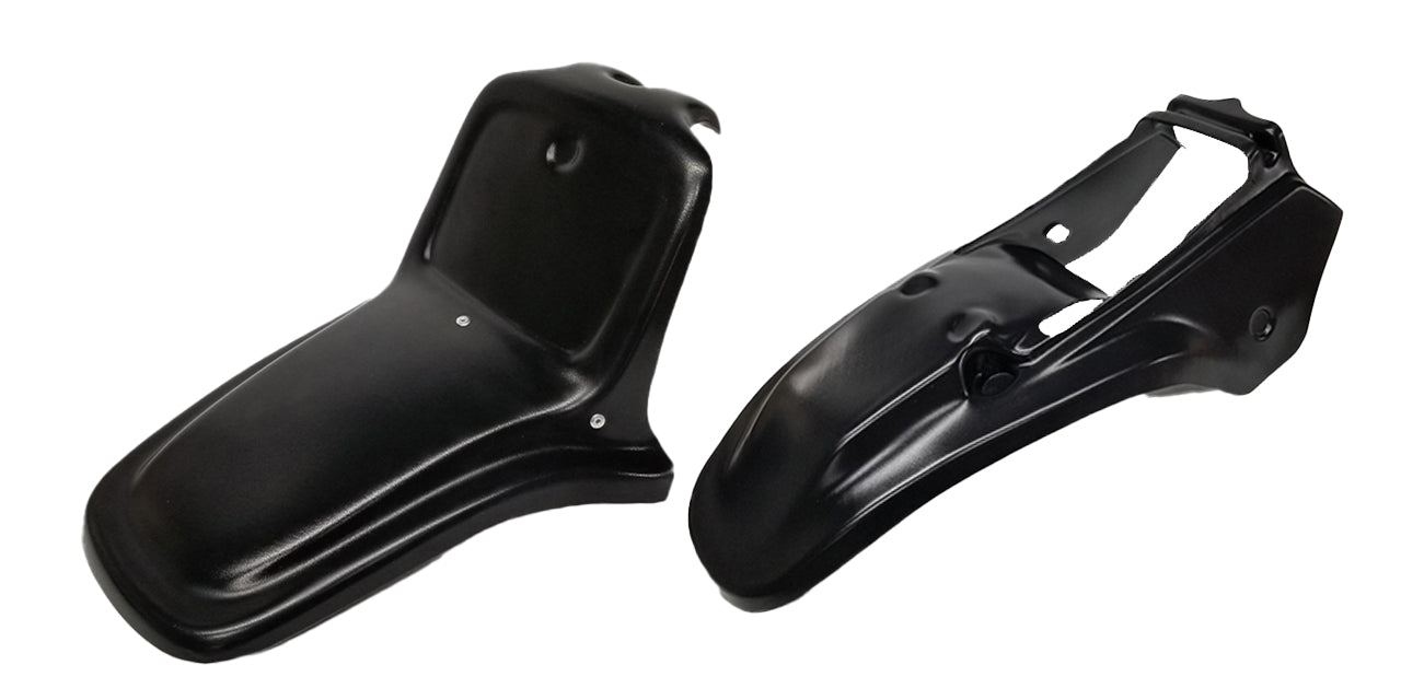 Yamaha BW80 Replica Front & Rear Fenders by DC Plastics - BLACK