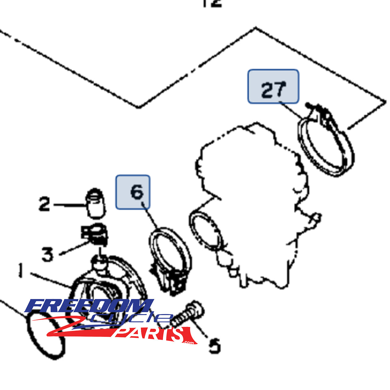 Yamaha BW350 OEM Carburetor Clamp Kit