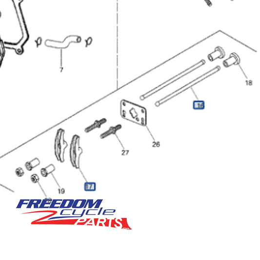 Ski-Doo Mini Z 120 OEM Valve Push Rod & Rocker Arm Kit