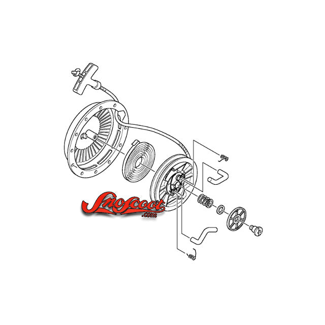 Yamaha Snoscoot 200 Pull Starter Assembly