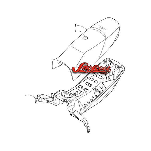 Yamaha Snoscoot 200 Seat Components