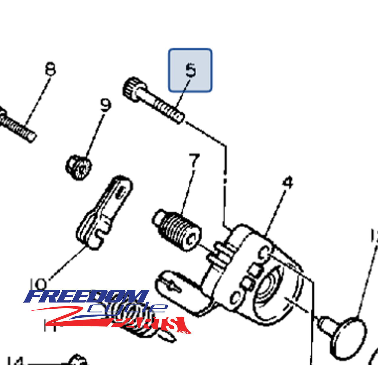 Yamaha Snoscoot 80 OEM Brake Caliper Mounting Kit