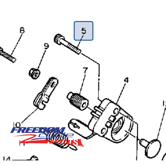 Yamaha Snoscoot 80 OEM Brake Caliper Mounting Kit