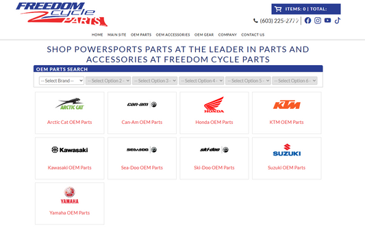 Coming Soon: FreedomCycleParts.com’s New OEM Fiche Lookup & Ordering System!