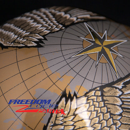 Icon Airflite Semper Fi Gold Helmet – Freedom Cycle