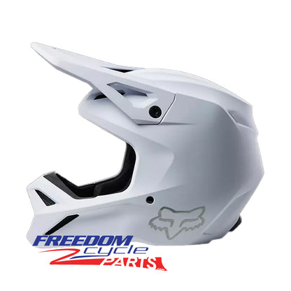 Fox Racing V1 Solid Helmet Matte White