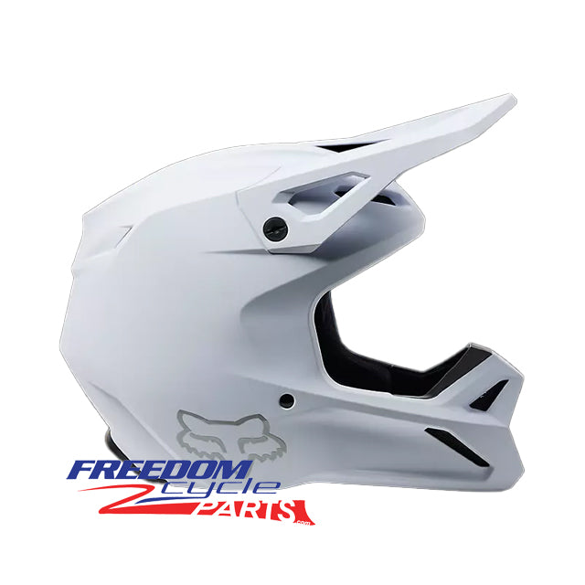 Fox Racing V1 Solid Helmet Matte White