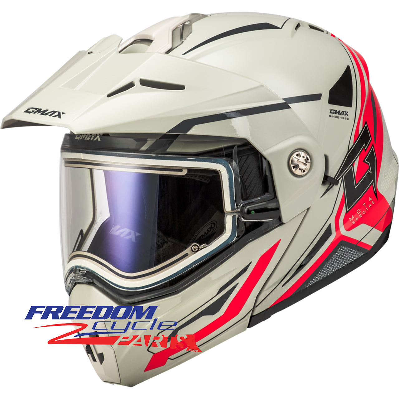 GMax MD-74S Spectre Snow Helmet with Heated Shield