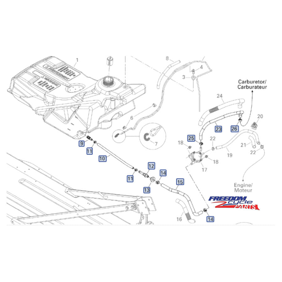 Ski-Doo Freestyle 300 Fuel Line Replacement Kit