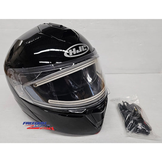 HJC Gloss Black i90 Snow Helmet - Electric Shield