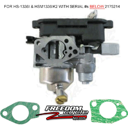 Honda HS1336I & HSM1336IK2 Snowblower Carburetor Replacement Kit