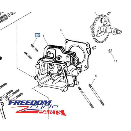 Ski-Doo Mini Z 120 OEM Exhaust Head Studs