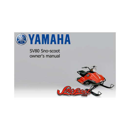 Yamaha Snoscoot 80 Owner's Manual