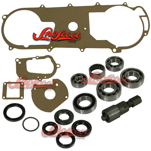 Yamaha Snosport 125 Crankcase & Transmission Bearing, Seal & Gasket Kit