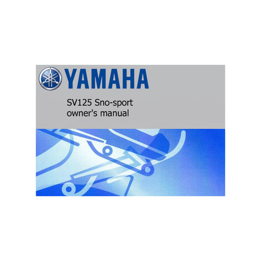 Yamaha Snosport 125 Owner's Manual